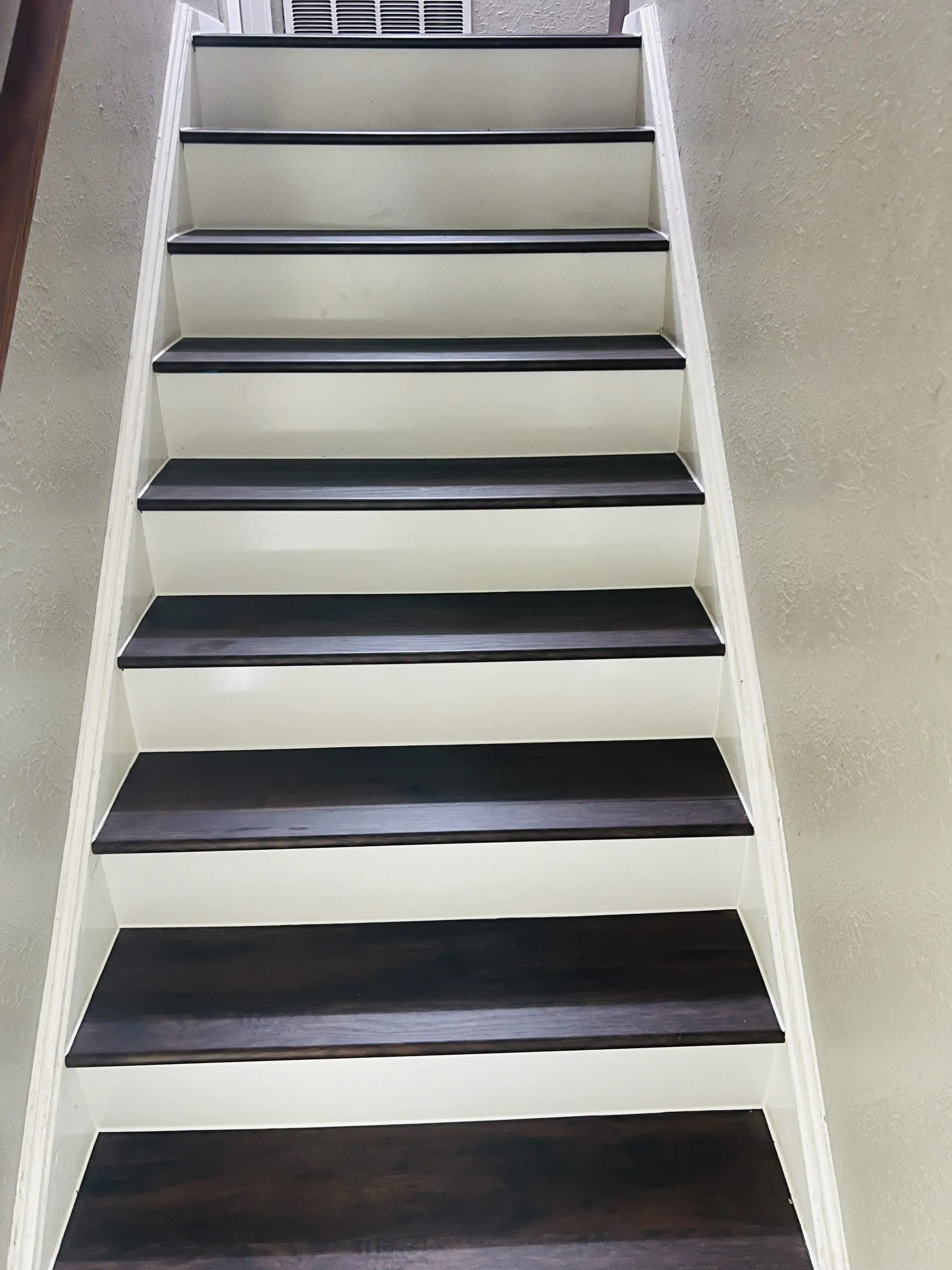 Staircase in a Dallas home after LVP installation